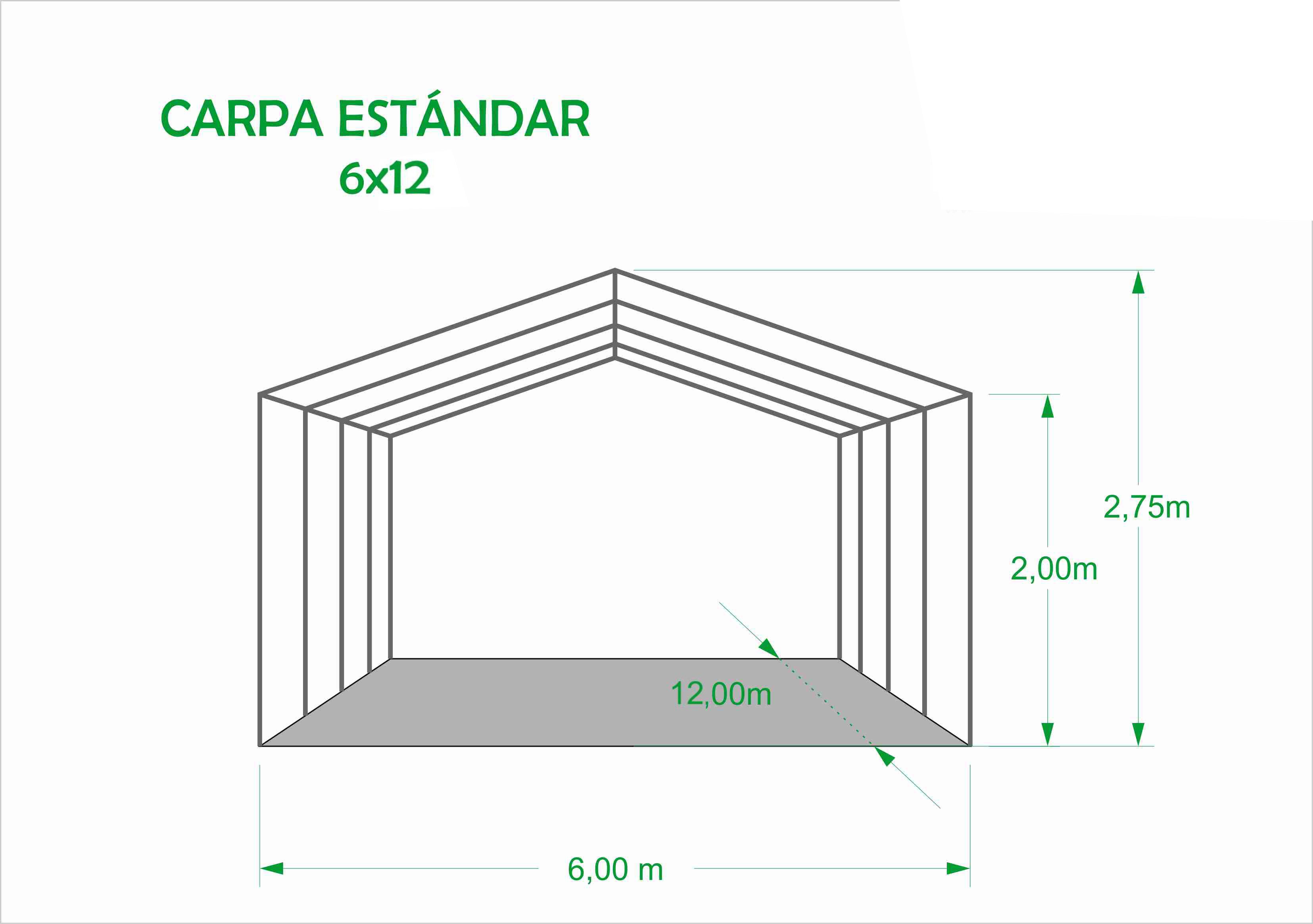 COTAS CARPA 6x12 estándar